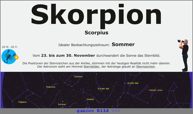 Sternzeichen-Skorpion
