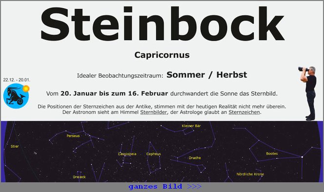 Sternzeichen-Steinbock